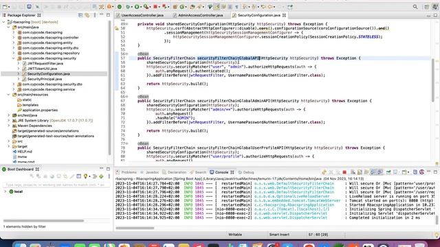 Spring Boot 3 + Spring Security + JWT Authentication and Authorisation | RBAC | Rest API Example смотреть онлайн