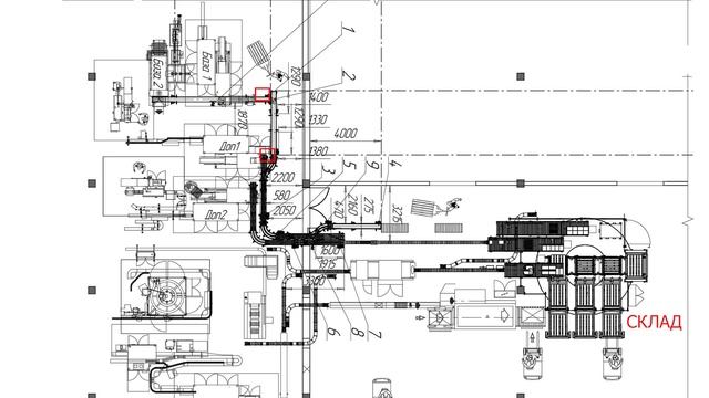 Конвейерная система - объединение потоков продукции смотреть онлайн