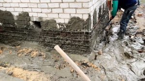 Прорвало опалубку. Залило все бетоном.