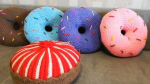 Вязание крючком. Чехлы - наволочки на диванные подушки.