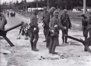 Нациская Германия. Киев, Украина 1941. Nazi Germany. Kiev, Ukraine. The Germans solemnly enters