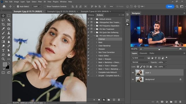 Batch Retouch 1000+ Photos in 1 Click! (Photoshop & AI) смотреть онлайн