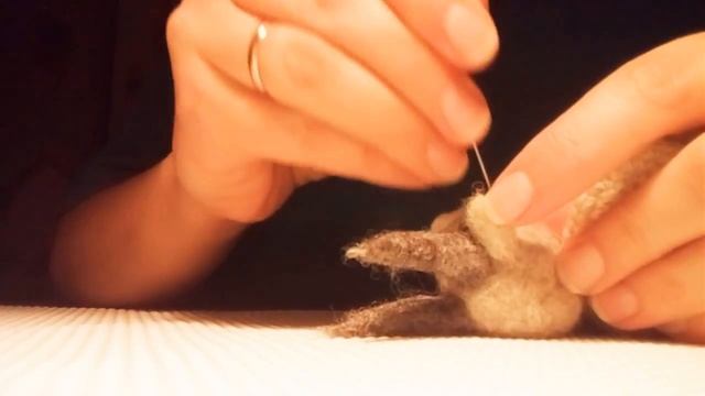 Как привалять уши валяной игрушке. Анна Юшкина #felt