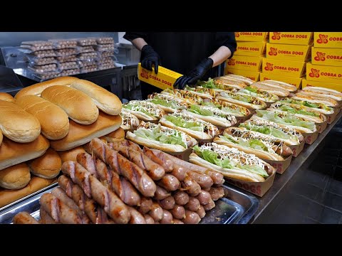 Хот-дог по-американски, пицца, гамбургер BEST 3 / Корейская уличная еда