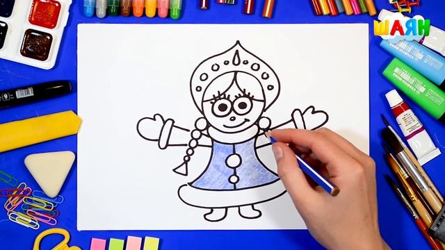Как нарисовать снегурочку (на татарском языке) смотреть онлайн