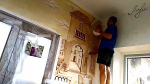 Барельеф на всю стену в прихожей (bas-relief, sculpture)