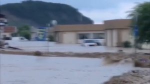 Потоп в Лермонтово разрушил участок трассы Джубга - Сочи. 6 июля 2021