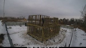 Каркасный дом 7х9 м. с мансардой. Часть 3: Монтаж каркасов стен мансарды