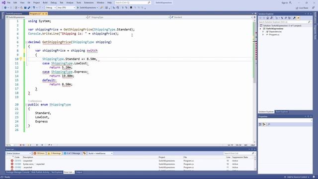 C# 8 - Switch Expressions смотреть онлайн