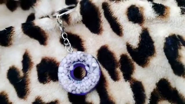 Брелок пончик ? эпоксидная смола. Hand-made смотреть онлайн