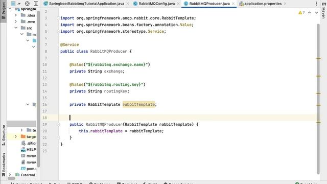 Spring Boot RabbitMQ Tutorial - #10 - Create RabbitMQ Producer смотреть онлайн