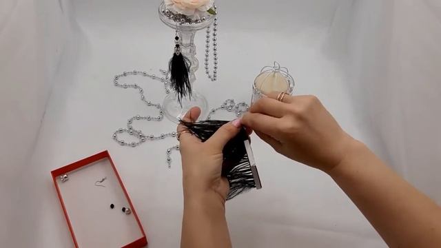 Мастер - класс серьги перья / Master - class feather earrings