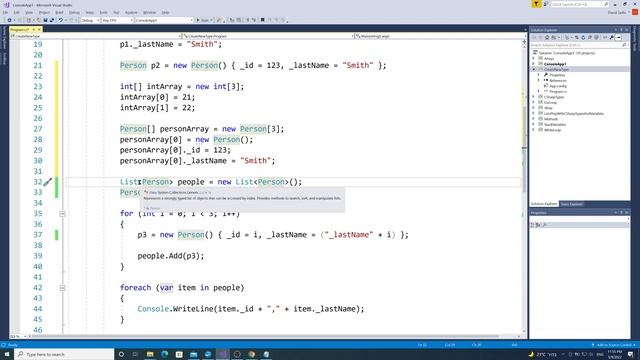 C Sharp Course Combination of Class List For Loop And Foreach Loop Lesson 40 смотреть онлайн