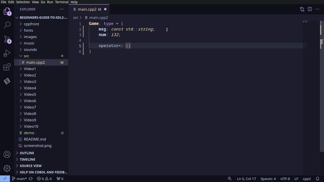 01 - Cpp2 and cppfront - Beginners Guide to SDL2 in Cpp2 / cppfront