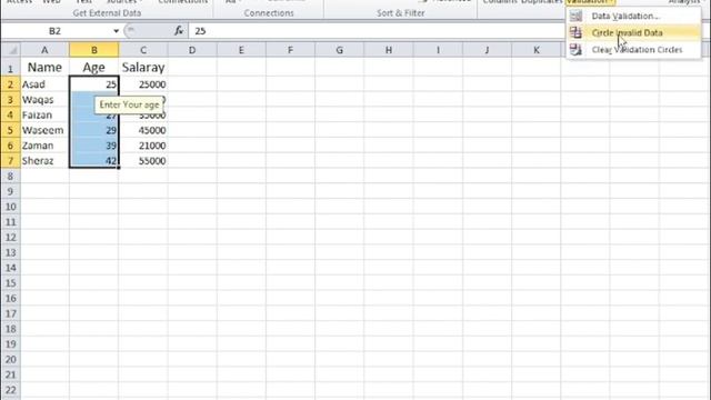 How to do Data Validation in MS excel Part-11 | MS-Excel 2010 | ZXTechnical