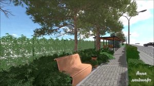 Ландшафтный дизайн в коттеджном поселке