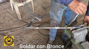 SOLDAR PORO FUGA LUBRICANTE TUBO PRESION CON APORTE DE BRONCE SOLDADURA