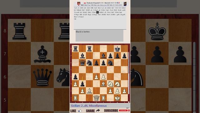 Titled Tuesday 14th Mar Late 2023 - Round: 7 || Jan-Krzysztof Duda vs Etienne Bacrot