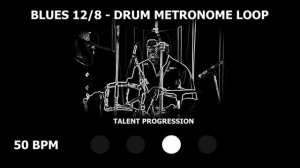 Blues 12/8 | Drum Metronome Loop | 50 BPM