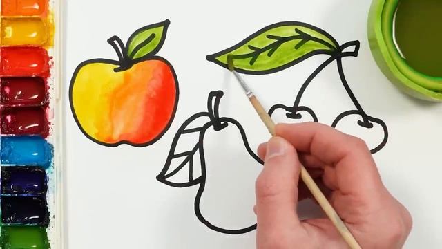 Рисуем фломастерами. Простой милый рисунок. Рисование для детей смотреть онлайн