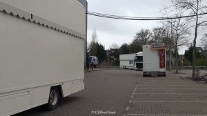 Kermis Haarlem 2023 Transport woonwagens Grote Markt