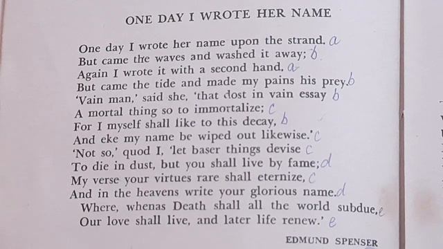 'One Day I Wrote Her Name' by Edmund Spencer fully explained in Hindi by Sulekha Jadaun смотреть онлайн