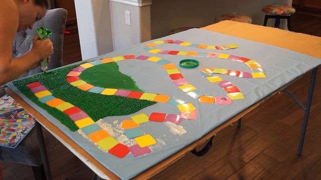 GIANT Edible Candyland Board Game!!!! смотреть онлайн