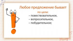 Предложение. Интонация. Логическое ударение. Видеоурок  по русскому языку 1  класс