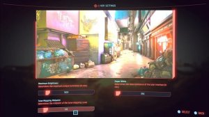 Cyberpunk  2077 - Adjusting HDR Settings