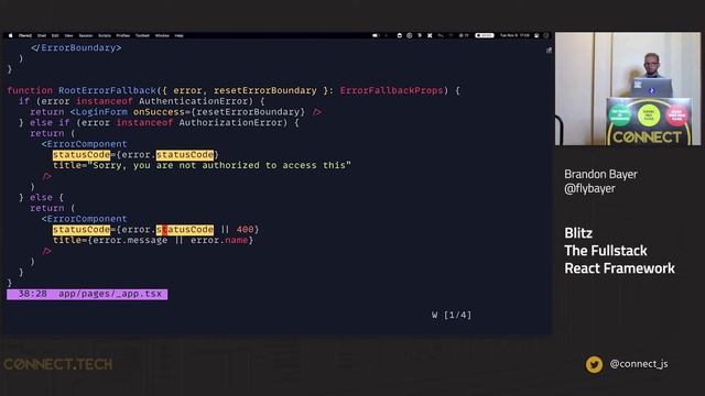 ConnectTech2021 - Brandon Bayer Blitz The Fullstack React Framework смотреть онлайн