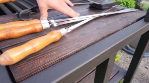 Мангал лофт с крышей