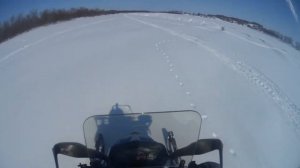 Последний заезд на снегоходе  snowmax 200 cc