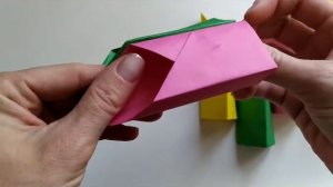 Органайзер из цветной бумаги. МК/Organizer made of colored paper. MK