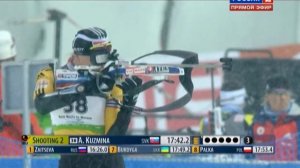 БИАТЛОН. КМ 2011-12. Нове Место (Чехия). Женщины. Спринт 7.5 км. 13.01.2012. 720p.