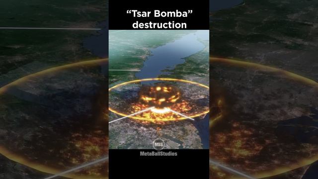 Tsar Bomba Destruction in perspective! ☢️🤯