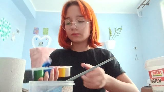 Делаю картину из туалетной бумаги