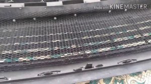 рено сценик 3 Renault scenic 3. защитная сетка в бампер. защита радиатора кондиционера.