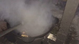 Оджахури из свинины в казане