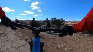 Scariest feature I’ve ever ridden ◆◆◆ Mountain Biking Horsethief’s Bench at Kokopelli