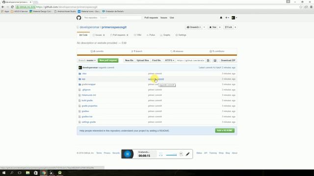 Primeros Pasos Git con Android Studio смотреть онлайн