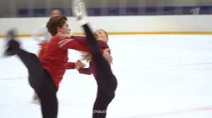 Тренировки Василисы Кагановской и Валерия Ангелопола