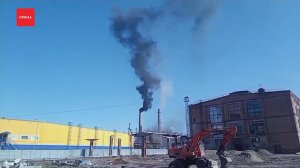 Черный дым повалил с котельной «Красфармы»