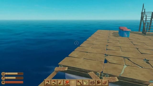 Ищем редкие ресурсы в Рафт. Нашел медь (вот это да)! (Raft #4)