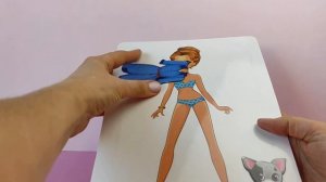 Бумажная кукла c одеждой на магнитах из магазина фикспрайс #бумажнаякукла #кукла #кукольнаямода