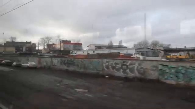 #СашаКира. Едем в Сестрорецк. Едем в электричке. Виды из окна
