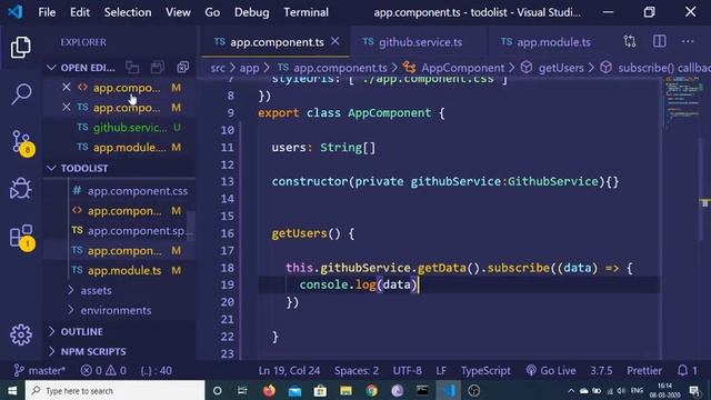 Angular 9 HTTP Get Request to Github API Using Observables Full Real World Project 2020 смотреть онлайн