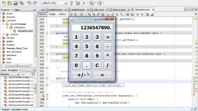 Java NetBeans Tutorial How to Create a Calculator смотреть онлайн