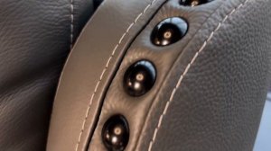 Диван Глейшер трехместный кожаный с реклайнерами