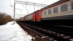 Электропоезд ЭД4М-0229 (ТЧ-7), приг. поезд №6540 Москва - пл. 47 км.