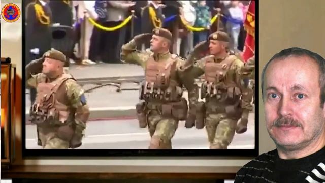 Как маршируют военные на параде. Ой у лузі червона калина. SMart1961.